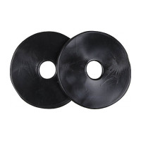 Mors à anneaux en silicone LeMieux Noir