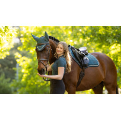 Tapis de selle LeMieux Loire Close Contact Square CSO Jungle Blanc