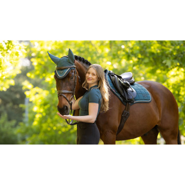 Tapis de selle LeMieux Loire Close Contact Square CSO Jungle Blanc