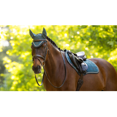 Tapis de selle LeMieux Loire Close Contact Square CSO Jungle Blanc