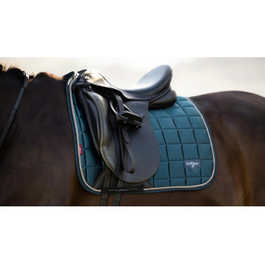 Tapis de selle LeMieux Loire Dressage Square Jungle Blanc