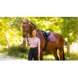 Tapis LeMieux Reflective Suede Close Contact Square Mallow Violet