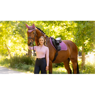 Tapis LeMieux Reflective Suede Close Contact Square Mallow Violet