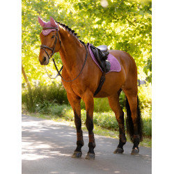 Tapis LeMieux Reflective Suede Close Contact Square Mallow Violet