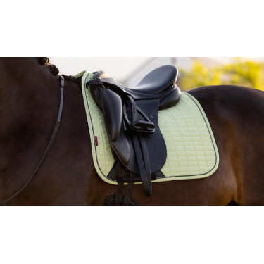 Tapis LeMieux Reflective Suede Dressage Square Macaron