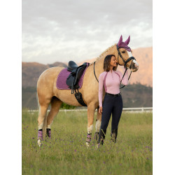 Tapis LeMieux Reflective Suede Dressage Square Mallow