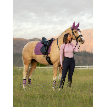 Tapis LeMieux Reflective Suede Dressage Square Mallow