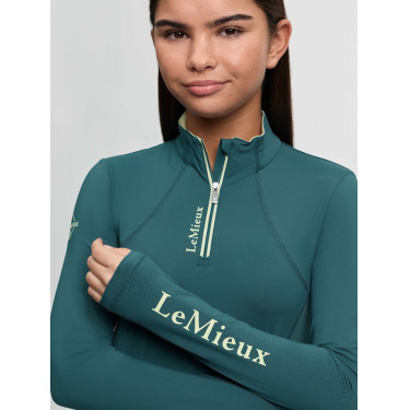 Base Layer LeMieux Young Rider Classique manches longues Jungle Blanc