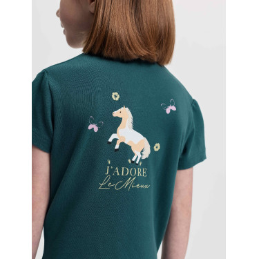 Polo Mini LeMieux Jungle Blanc