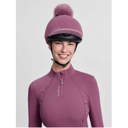 Toque à pompom LeMieux amovible Classique Mallow Violet