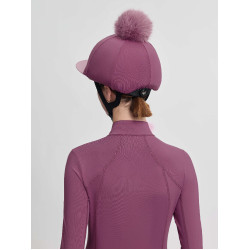 Toque à pompom LeMieux amovible Classique Mallow Violet