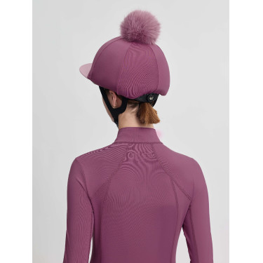 Toque à pompom LeMieux amovible Classique Mallow Violet