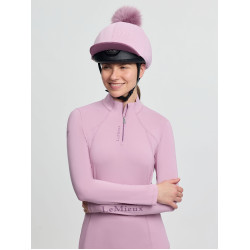 Toque à pompom LeMieux amovible Classique Fondant Rose