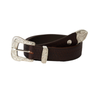 Ceinture western Horze Blaze cuir Marron