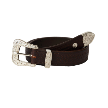 Ceinture western Horze Blaze cuir Marron