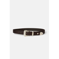 Ceinture western Horze Blaze cuir Marron