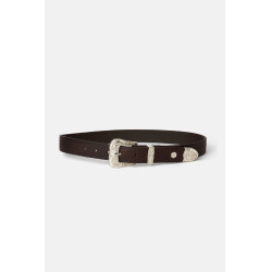 Ceinture western Horze Blaze cuir Marron