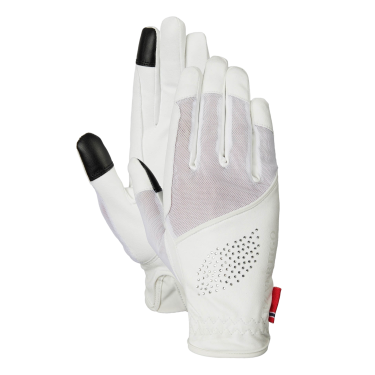 Gants d’équitation B Vertigo Lux Blanc brillant Gants d’équitation B Vertigo Lux Blanc brillant