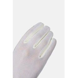 Gants d’équitation Horze Ally mesh Blanc brillant