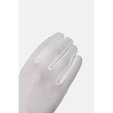Gants d’équitation Horze Ally mesh Blanc brillant