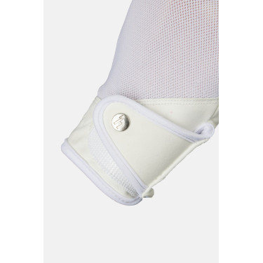 Gants d’équitation Horze Ally mesh Blanc brillant