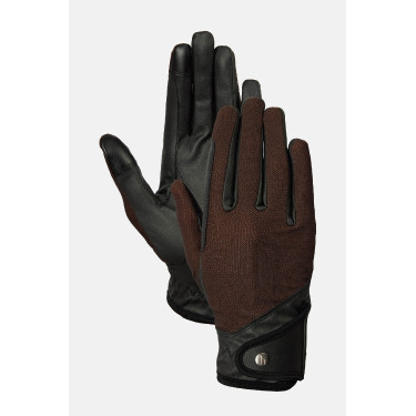 Gants d’équitation Horze Ally mesh Marron café