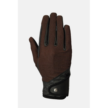 Gants d’équitation Horze Ally mesh Marron café