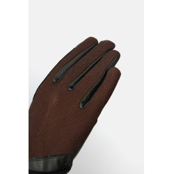 Gants d’équitation Horze Ally mesh Marron café