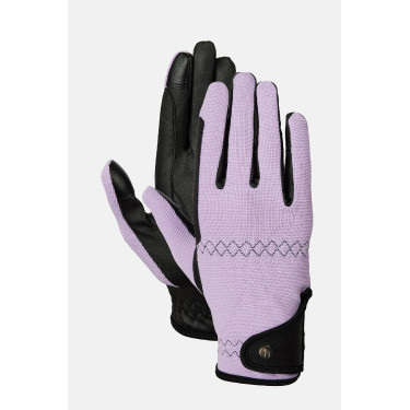 Gants d’équitation Horze Young Rider Romy Givre de lavande Rose