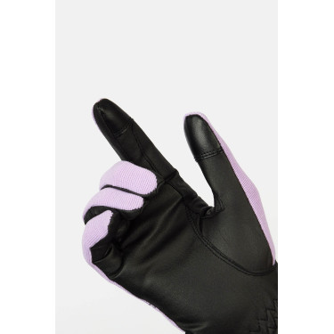 Gants d’équitation Horze Young Rider Romy Givre de lavande Rose