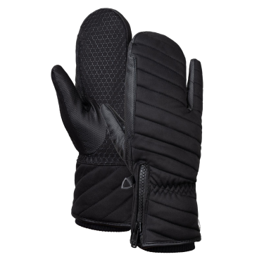 Gants hiver 3 doigts Horze isolation laine Noir Gants hiver 3 doigts Horze isolation laine Noir