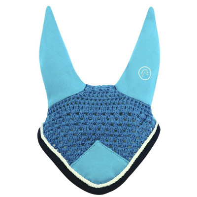 Bonnet chasse-mouches Equi-Theme Polyfun Turquoise / marine