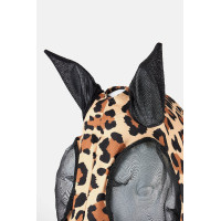 Masque anti-mouches Horze Elastic avec zip Léopard Motifs Masque anti-mouches Horze Elastic avec zip Léopard Motifs
