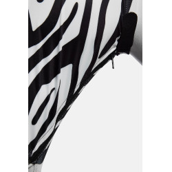 Masque anti-mouches Horze Elastic avec zip Zèbre Motifs