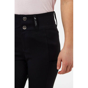 Pantalon d’équitation Horze à fond intégral Young Rider Evelyn Noir Pantalon d’équitation Horze à fond intégral Young Rider Evelyn Noir