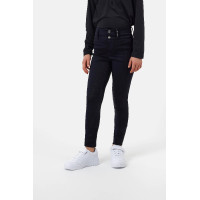 Pantalon d’équitation Horze à fond intégral Young Rider Evelyn Marine foncé Bleu