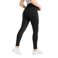 Pantalon d’équitation Horze Chara femme full grip Noir