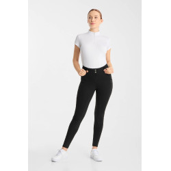Pantalon d’équitation Horze Chara femme full grip Noir