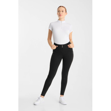Pantalon d’équitation Horze Chara femme full grip Noir