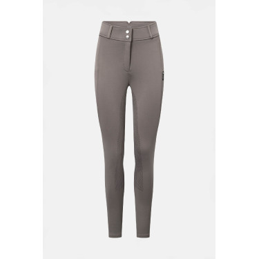 Pantalon d’équitation Horze Chara femme full grip Bois flotté Gris