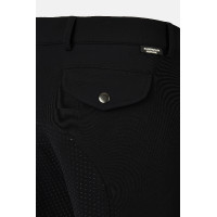 Pantalon d’équitation Horze Grand Prix Pro à fond intégral homme Noir