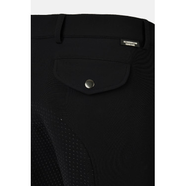 Pantalon d’équitation Horze Grand Prix Pro à fond intégral homme Noir Pantalon d’équitation Horze Grand Prix Pro à fond intégral homme Noir