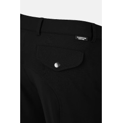 Pantalon d’équitation Horze Grand Prix Pro homme grip genoux Noir