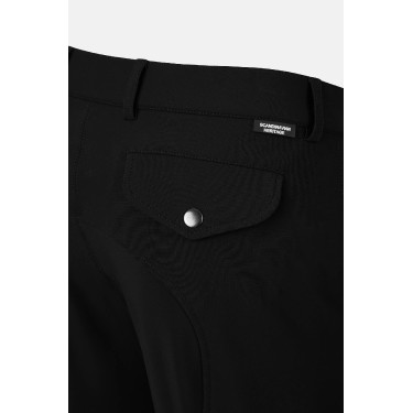 Pantalon d’équitation Horze Grand Prix Pro homme grip genoux Noir