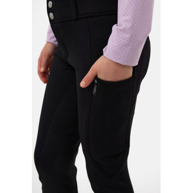 Pantalon Horze Young Rider Chara full grip Noir