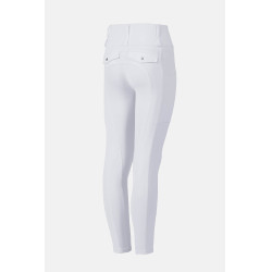 Pantalon hybrid Horze Young Rider Anya full grip Blanc brillant