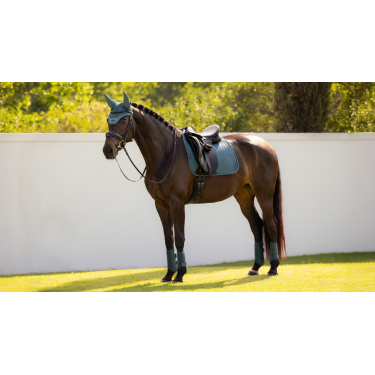 Tapis de dressage LeMieux Essence Square Jungle Blanc