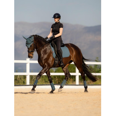 Tapis de dressage LeMieux Essence Square Jungle Blanc