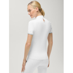 Polo de concours Linsay Tommy Hilfiger Equestrian manches courtes femme Blanc optique