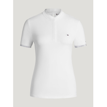 Polo de concours Linsay Tommy Hilfiger Equestrian manches courtes femme Blanc optique